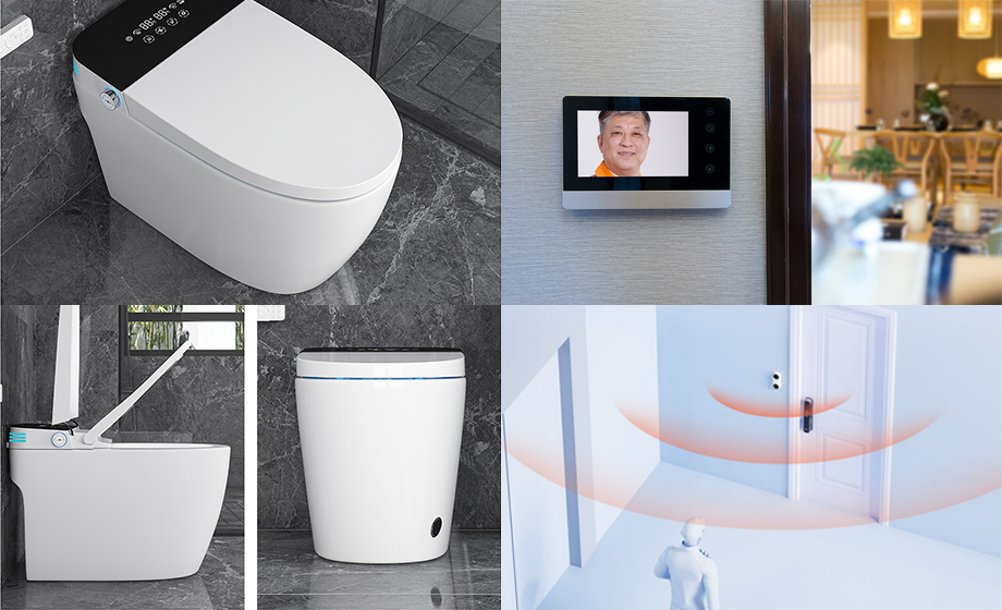 Toilet visible doorbell ultra-low power millimeter wave radar detection module